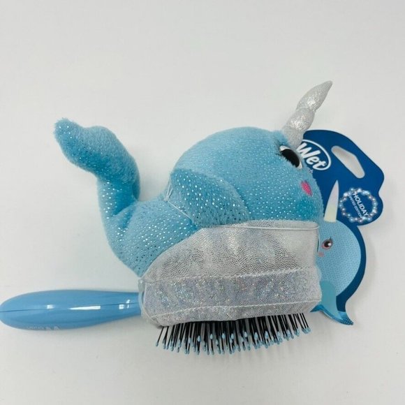Wet Brush Plush Kids Detangler Narwhal Unicorn with Soft IntelliFlex Bristle NIP - Picture 1 of 7